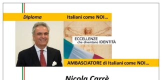 Nicola Carrè, Segretario Generale CCIE Sydney.